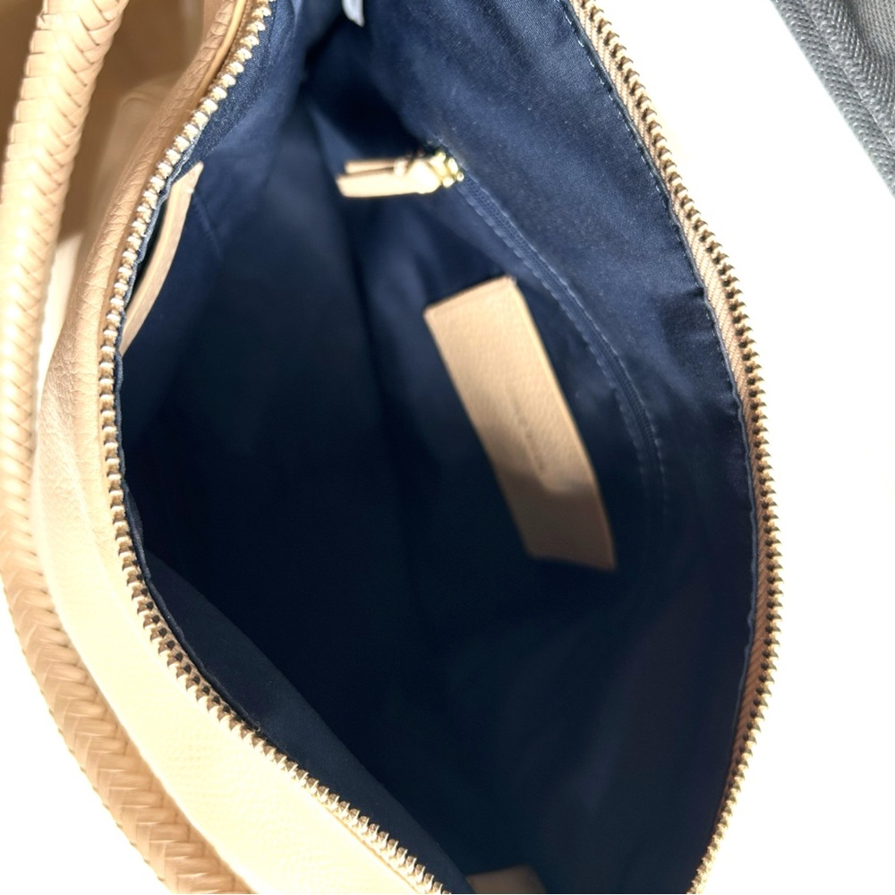 Cole Haan Nude Beige Leather Shoulder Bag - Picture 7 of 9